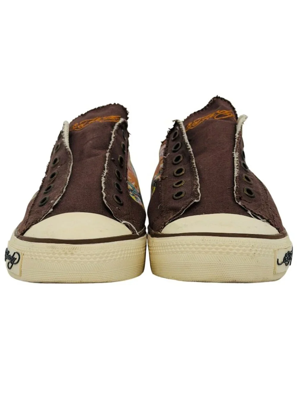 Vtg Y2K Ed Hardy Tattoo Canvas Sneakers | Streetwear Grunge Skater McBling Indie - Picture 10 of 16